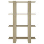 Voir la diapositive 5 : VIDAXL Bibliotheque/Separateur de piece Chene Sonoma 80x30x123,5 cm