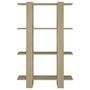 Voir la diapositive 5 : VIDAXL Bibliotheque/Separateur de piece Chene Sonoma 80x30x123,5 cm