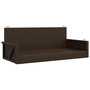 Voir la diapositive 2 : VIDAXL Balancelle marron 119x56x48 cm resine tressee