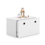 KOBI Coffre à jouets Inga en noir pour un rangement élégant et pratique