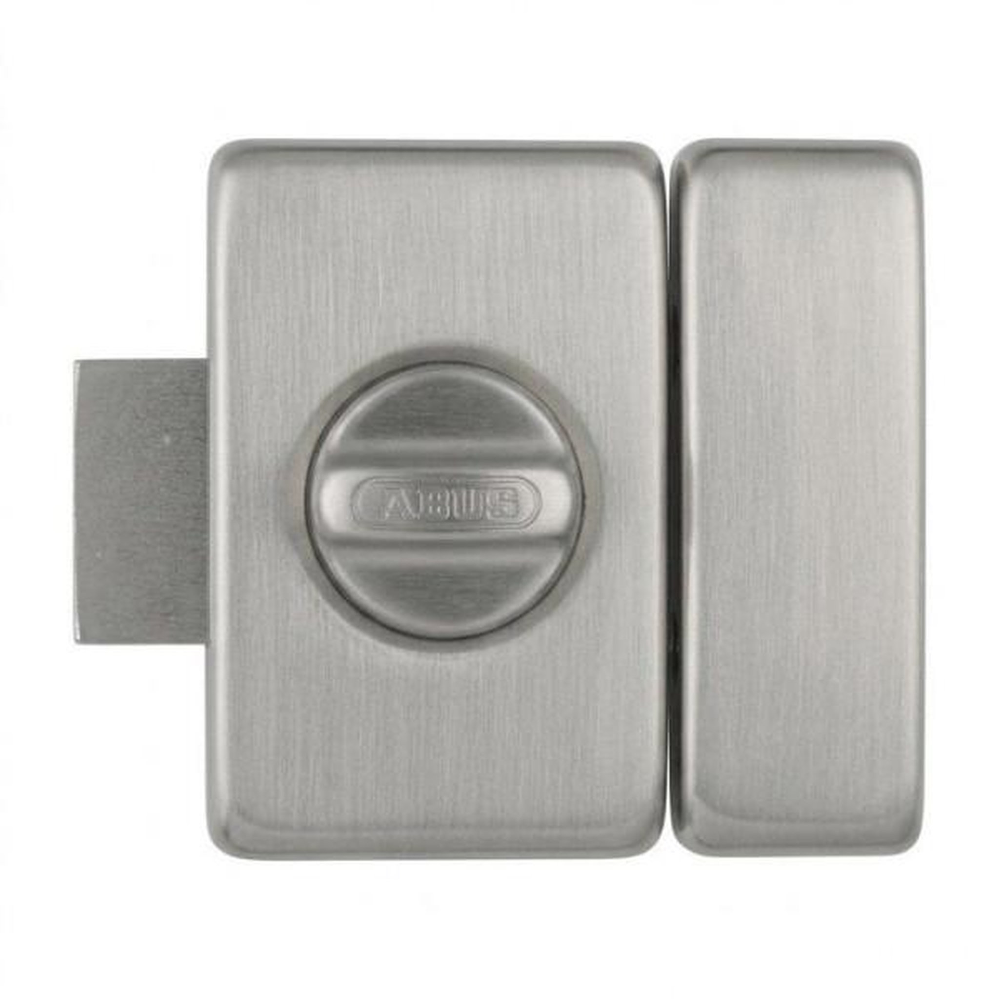 Voir la diapositive 2 : ABUS Verrou de porte - ABUS - V83 CB 40 F9 - a bouton - Acier brossé - Coffre acier