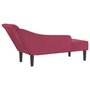 Voir la diapositive 5 : VIDAXL Chaise longue avec coussins rouge bordeaux velours
