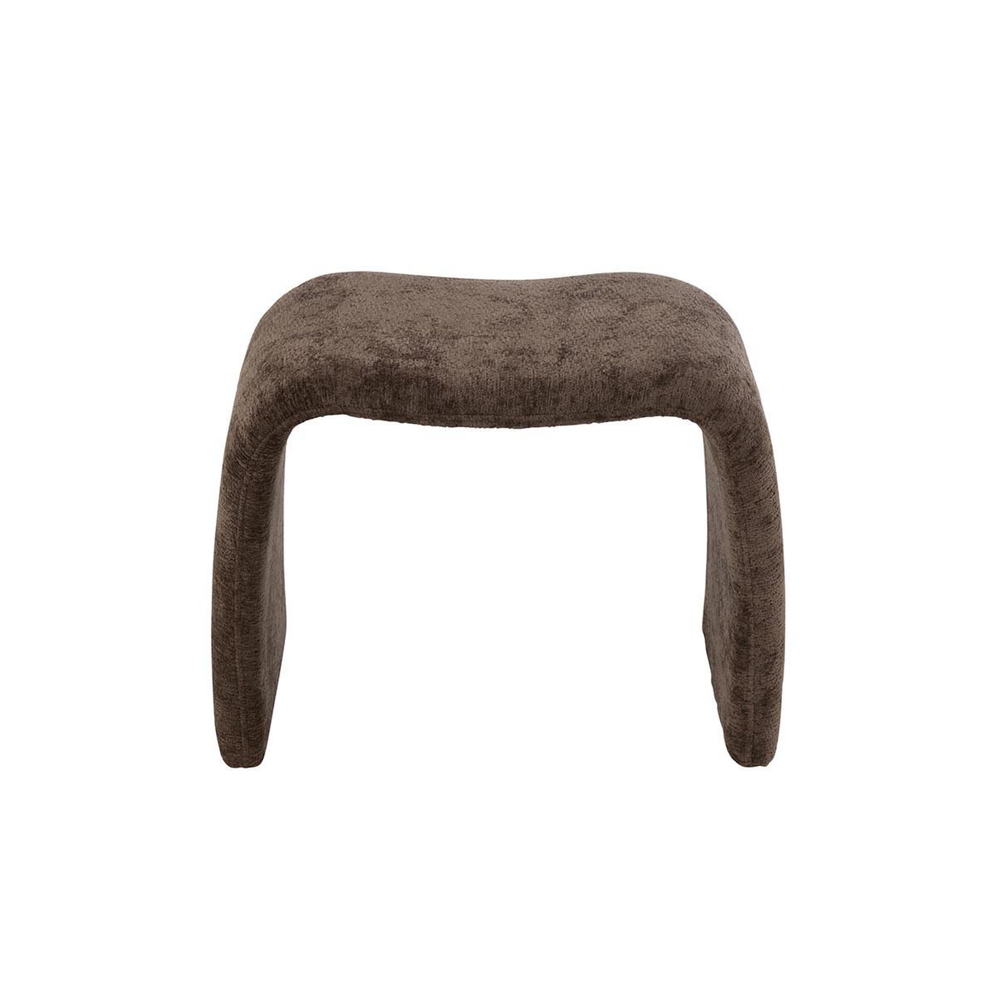 Voir la diapositive 2 : J-LINE Pouf design  anise  61cm marron foncé
