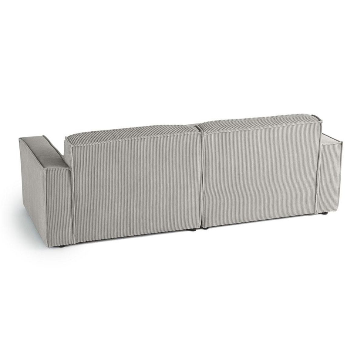 LISA DESIGN Spiaggia - canapé d'angle gauche - 4 places - en velours côtelé