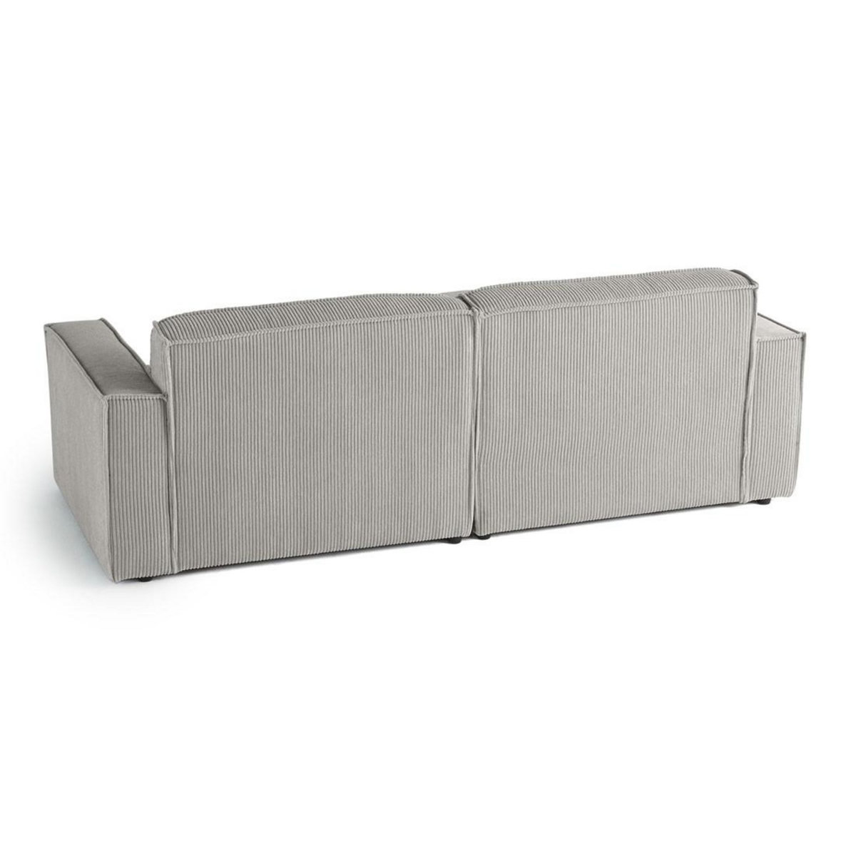 LISA DESIGN Spiaggia - canapé d'angle gauche - 4 places - en velours côtelé