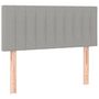 Voir la diapositive 2 : VIDAXL Tete de lit Gris clair 100x5x78/88 cm Tissu