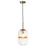 Voir la diapositive 2 : Paris Prix Lampe Suspension Tube en Verre  Murray  35cm Transparent