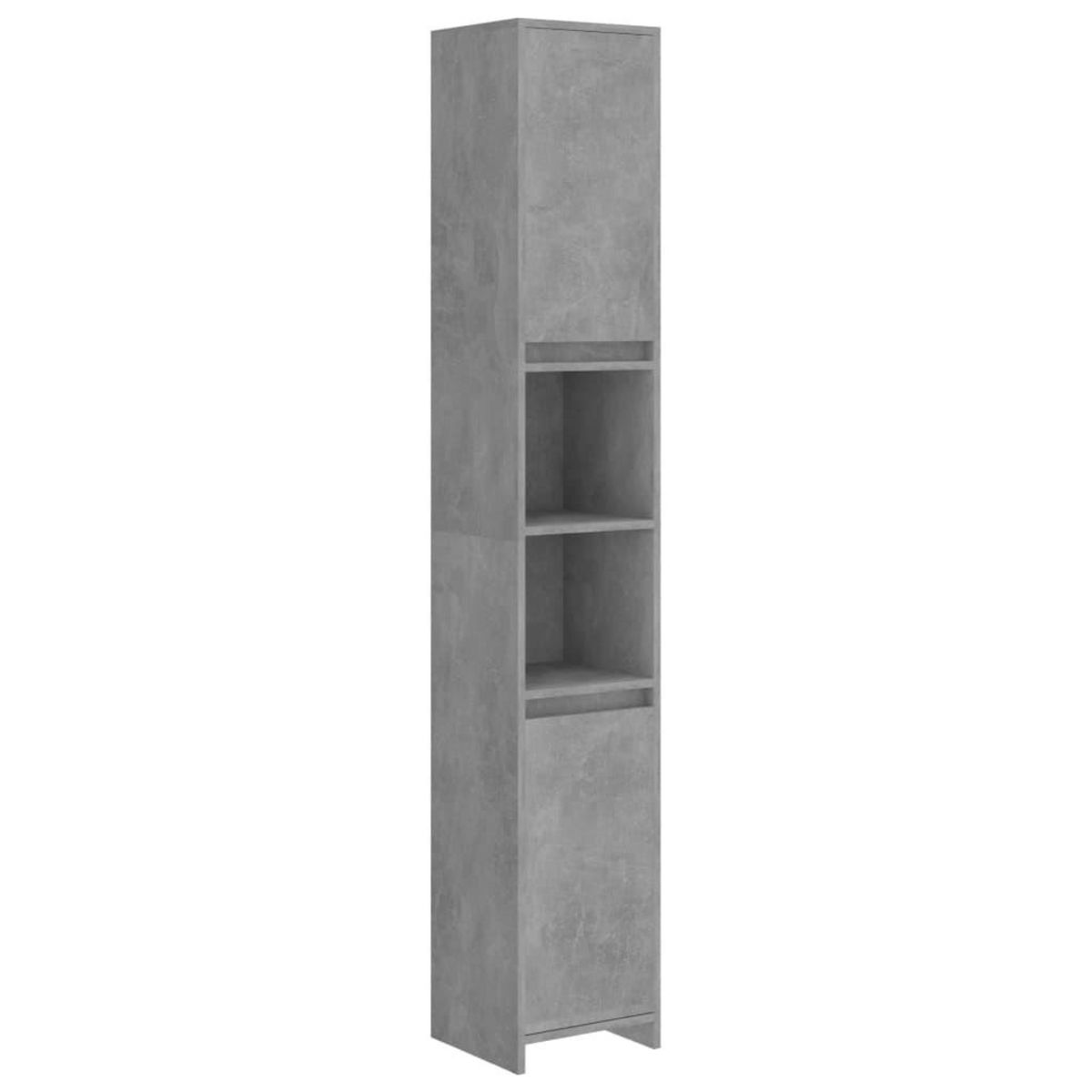 VIDAXL Armoire de salle de bain Gris beton Bois d'ingenierie