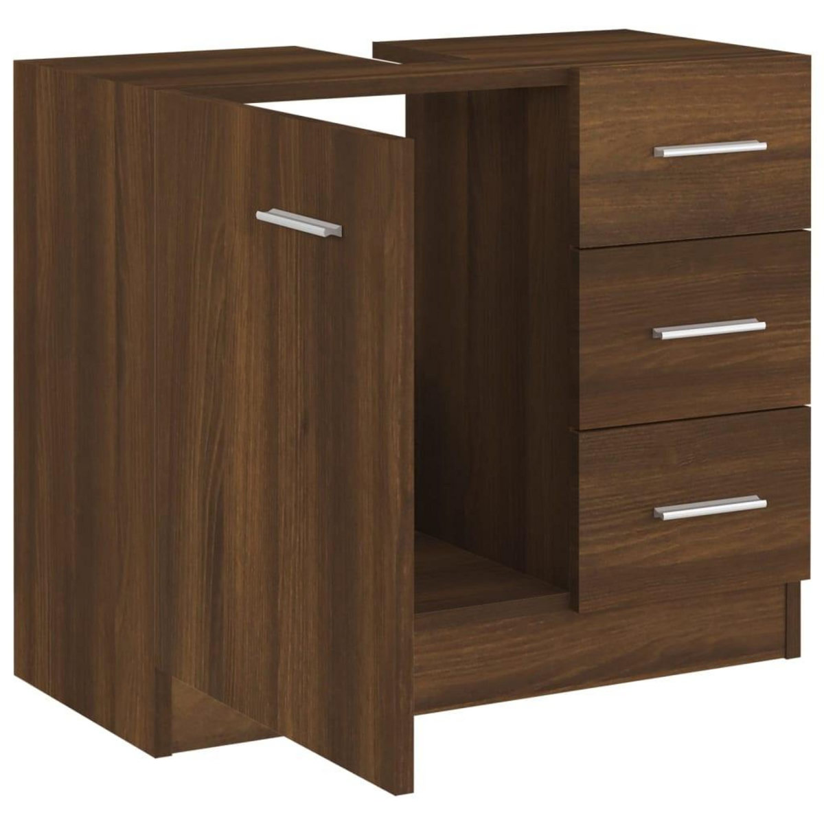 VIDAXL Armoire de lavabo Chene marron 63x30x54 cm Bois d'ingenierie