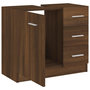 Voir la diapositive 5 : VIDAXL Armoire de lavabo Chene marron 63x30x54 cm Bois d'ingenierie