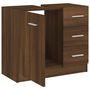 Voir la diapositive 5 : VIDAXL Armoire de lavabo Chene marron 63x30x54 cm Bois d'ingenierie