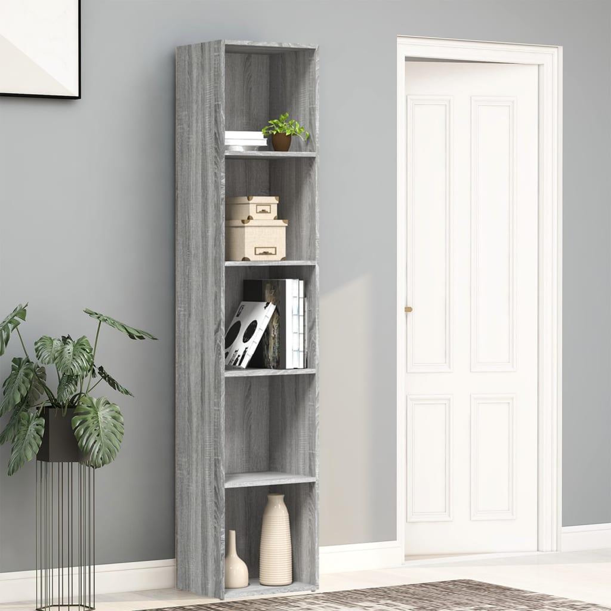Voir la diapositive 1 : VIDAXL Bibliotheque Sonoma gris 40x30x189 cm Bois d'ingenierie