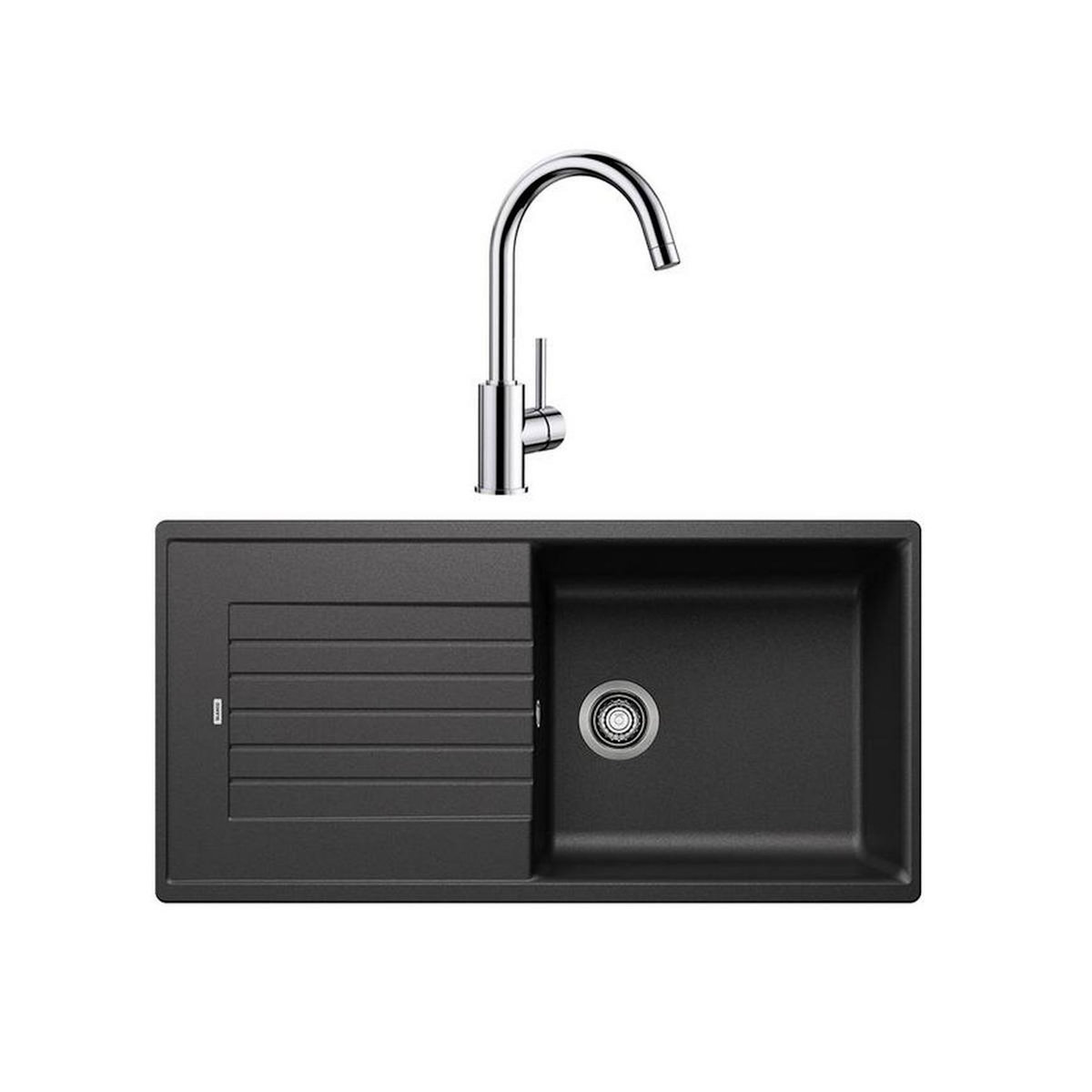 Blanco Pack évier anthracite + mitigeur chrome 100cm - 528427