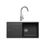 Voir la diapositive 1 : Blanco Pack évier anthracite + mitigeur chrome 100cm - 528427