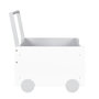 Voir la diapositive 3 : Paris Prix Chariot de Rangement Enfant  Jouets  47cm Blanc