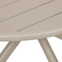 Voir la diapositive 6 : HESPERIDE Table de jardin ronde en aluminium 4 places NEBULLIA