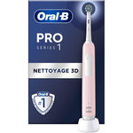 ORAL B Brosse à dents électrique Pro 1 Rose Cross Action + 1 brossette