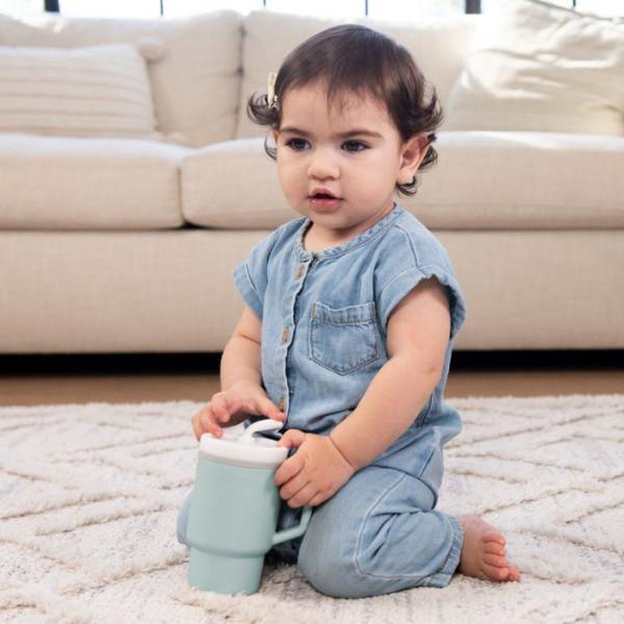 Voir la diapositive 3 : INFANTINO Ma premiere tasse silicone - infantino - 255 ml - moody blue