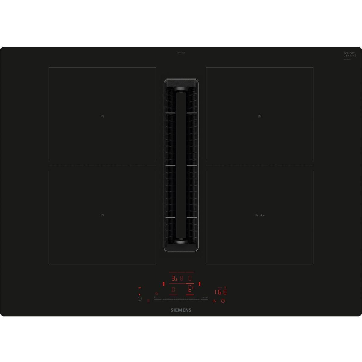 Siemens Plaque induction aspirante ED711HQ26E iQ500 combiZone