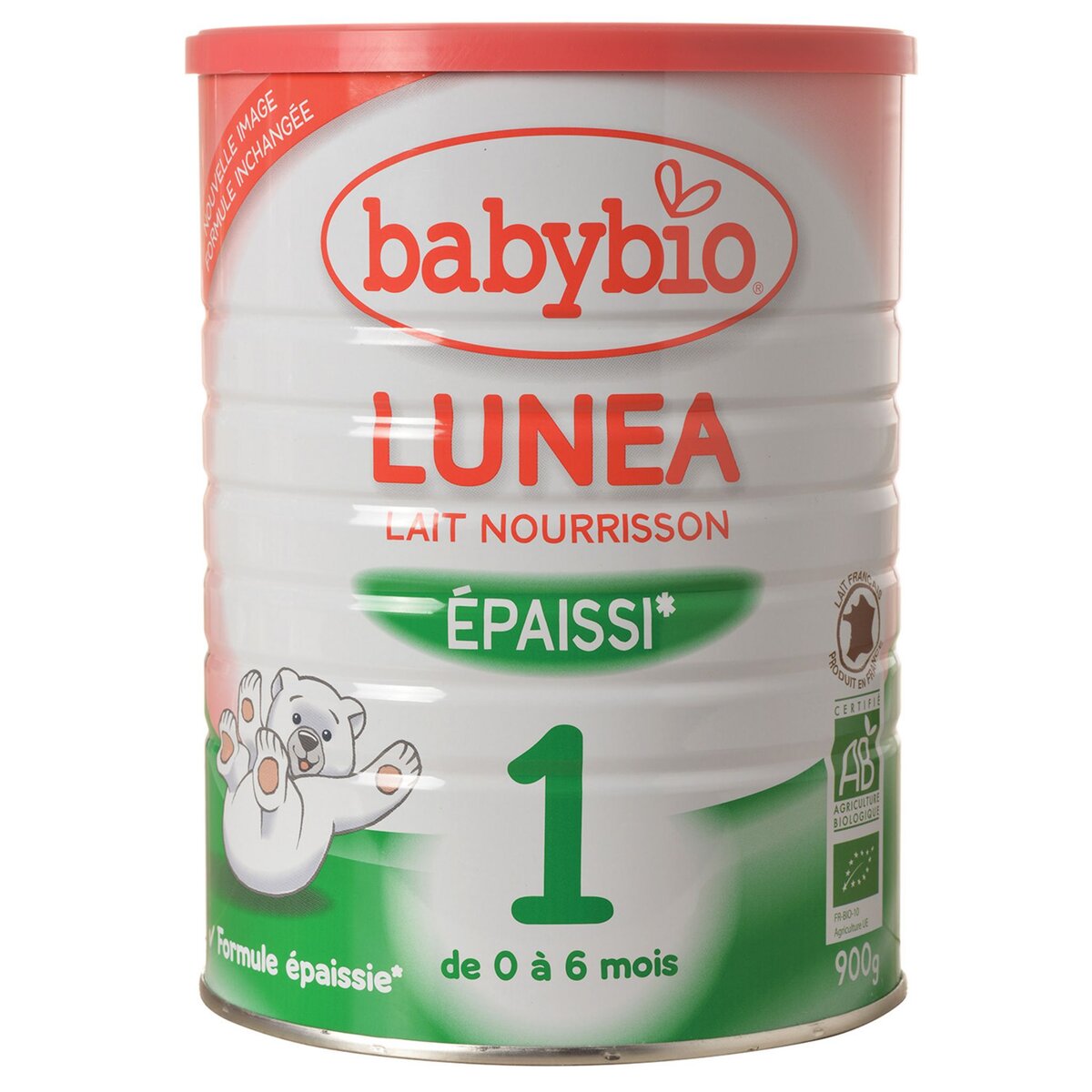BABYBIO LUNEA BIO Lait infantile 1er âge - Dès la naissance Standard Poudre 900g