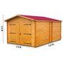 Voir la diapositive 2 : Garage - Bois - 17,19m² - AUTUN