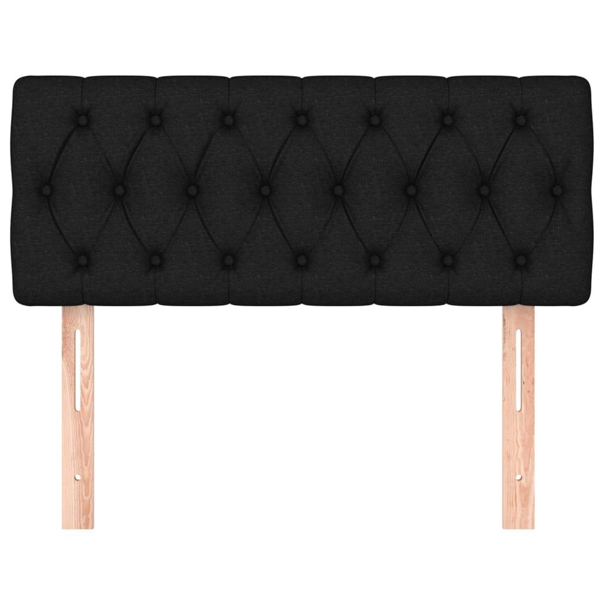 Voir la diapositive 3 : VIDAXL Tete de lit Noir 90x7x78/88 cm Tissu
