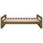 Voir la diapositive 5 : VIDAXL Lit pour chien Marron miel 105,5x75,5x28 cm Bois de pin solide