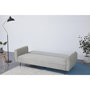 Voir la diapositive 4 : CONCEPT USINE Canapé design convertible 3 places en tissu gris clair SOHO