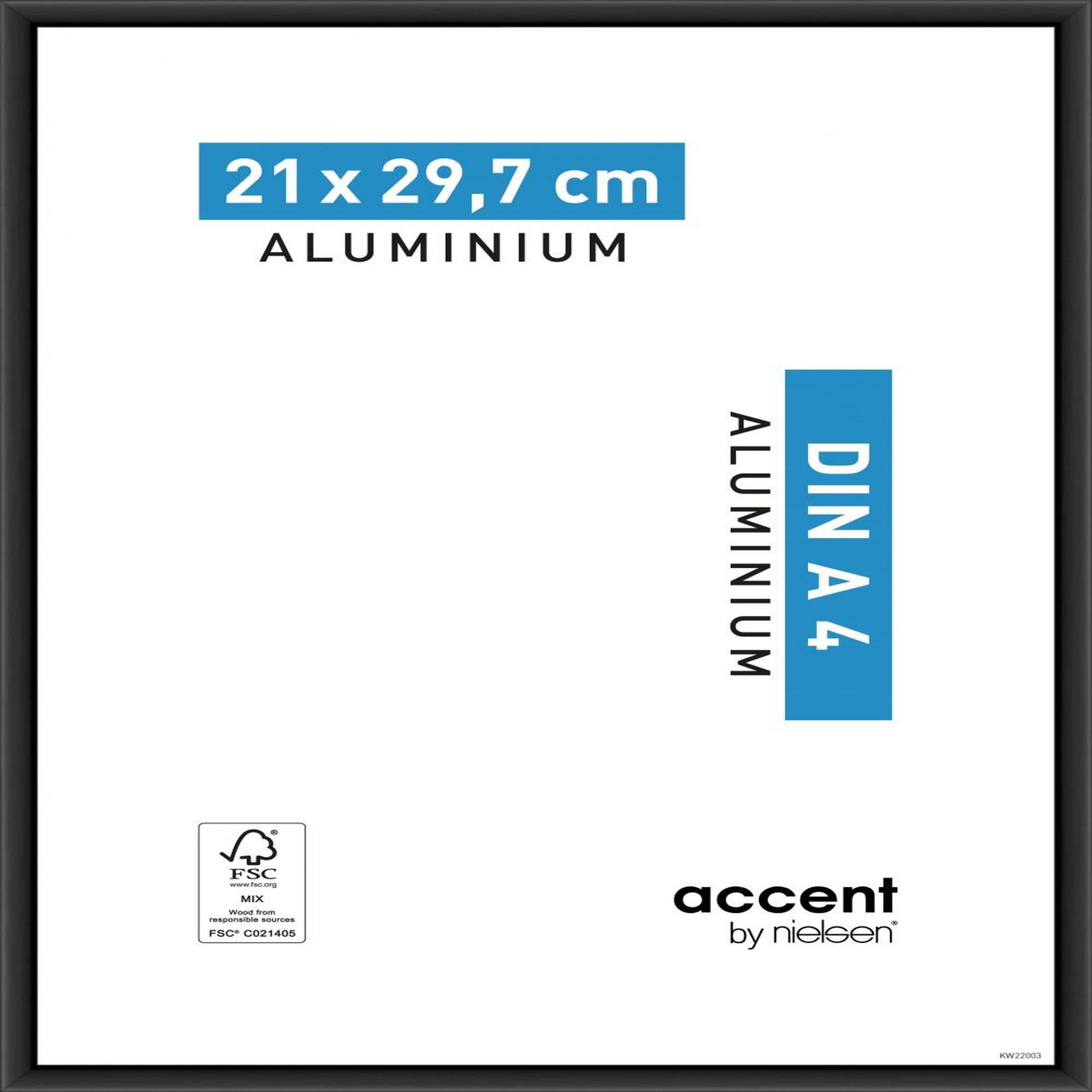 CENTRALE BRICO Cadre Accent, 21 x 29.7 cm, noir