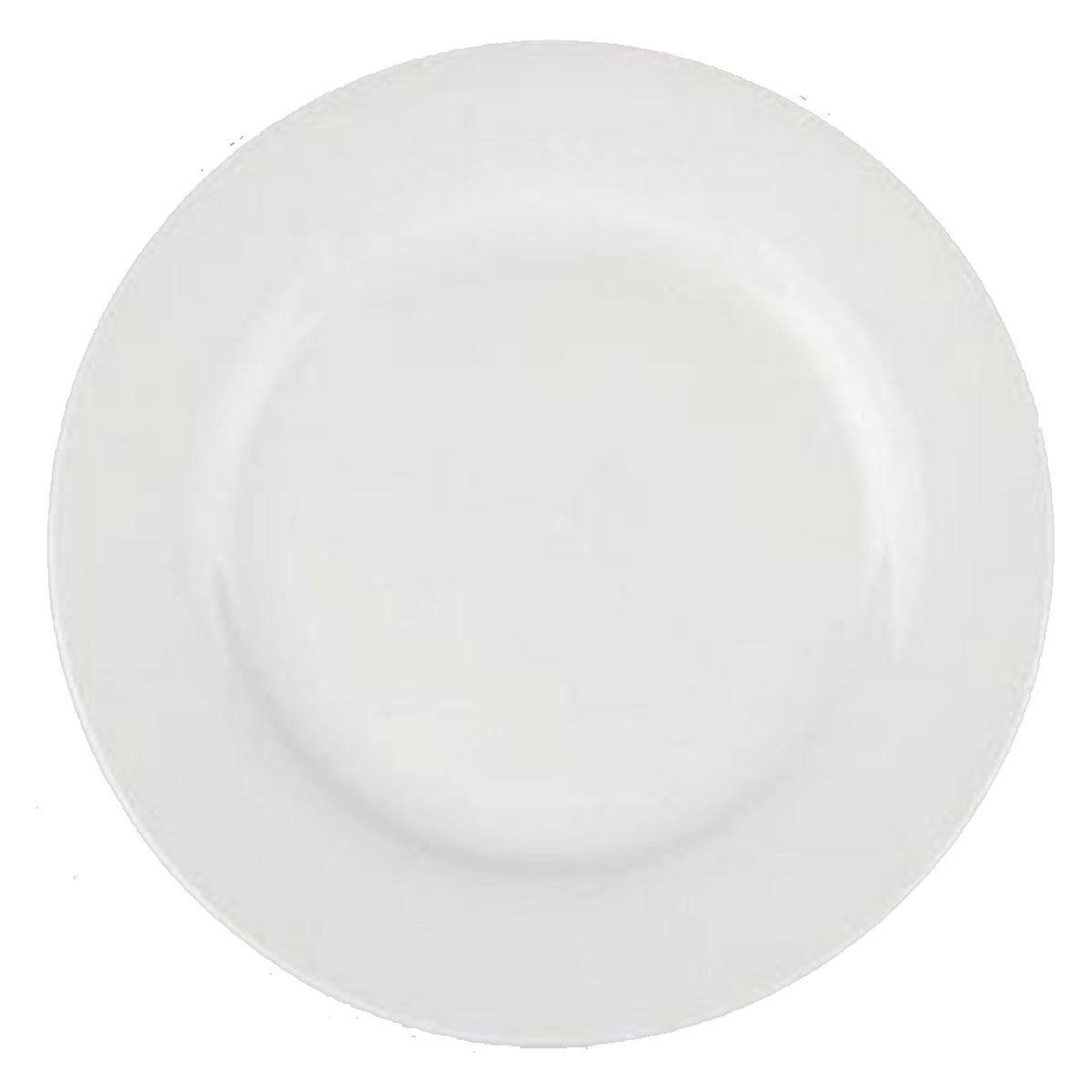 SECRET DE GOURMET Lot de 6 assiettes plates  ronde  27cm blanc