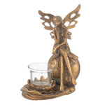 Paris Prix Bougeoir Déco en Métal  Vidia  20cm Or