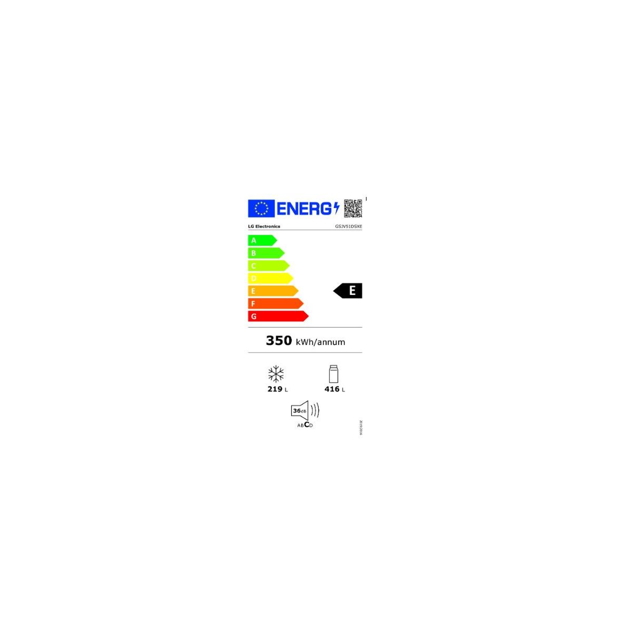 Voir la diapositive 2 : LG Réfrigérateur américain 91cm 635l nofrost - gsjv51dsxe