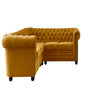 Voir la diapositive 1 : LISA DESIGN William - canapé chesterfield d'angle réversible - 5 places - en velours