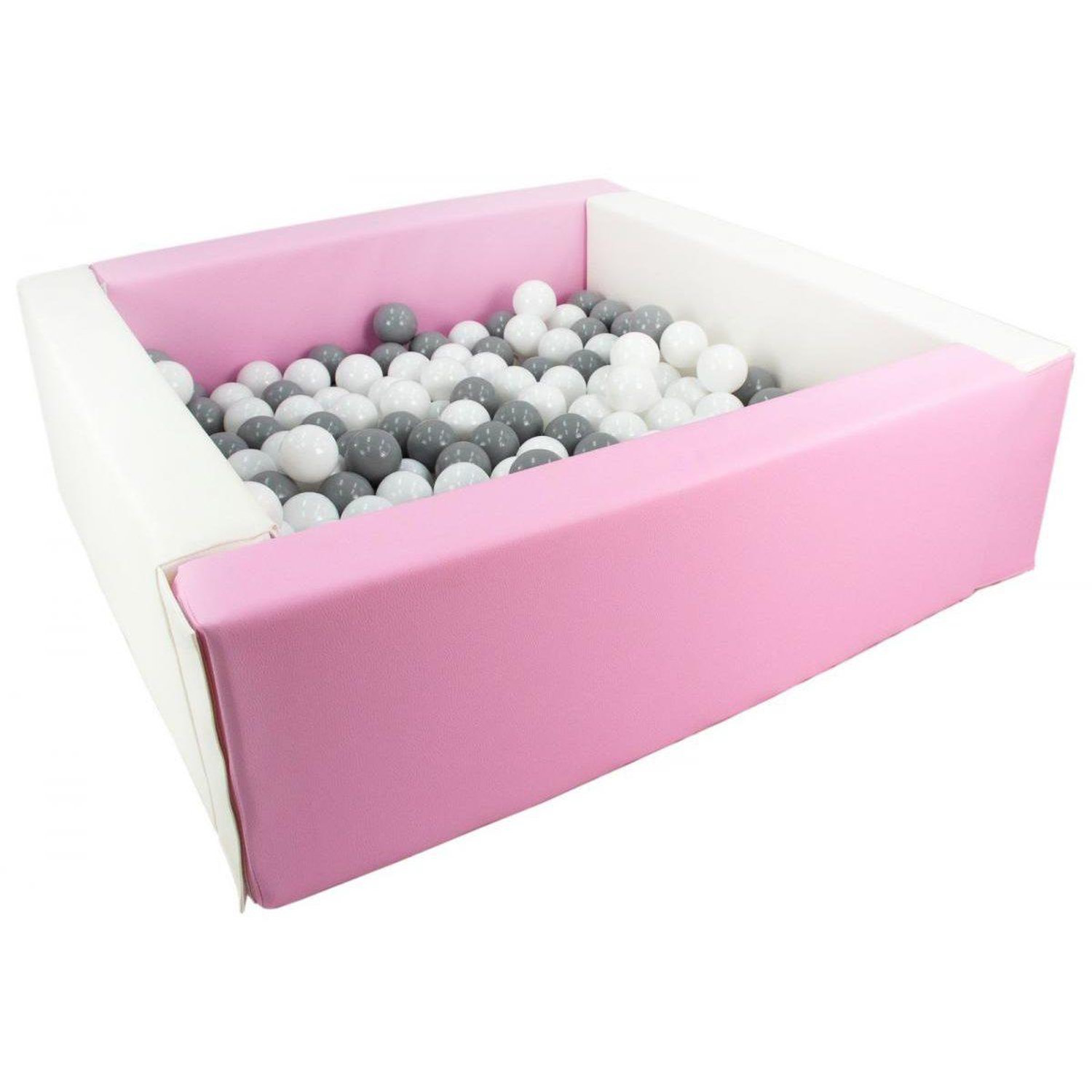 Piscine À Balles Carrée Velinda 200 Balles Pastel Plastique - vue 2