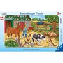 RAVENSBURGER Puzzle cadre 15 pièces : La vie à la ferme