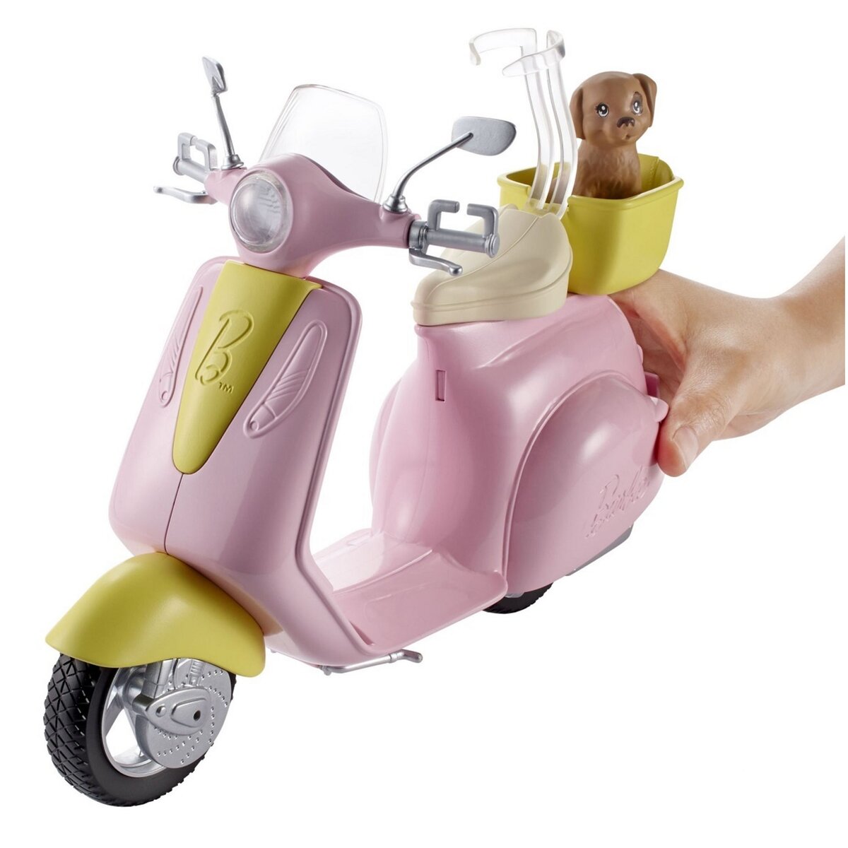 BARBIE Scooter + petit chien Barbie 