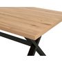 Voir la diapositive 3 : LISA DESIGN Woody - table à manger - chêne et hêtre massif - 180 cm