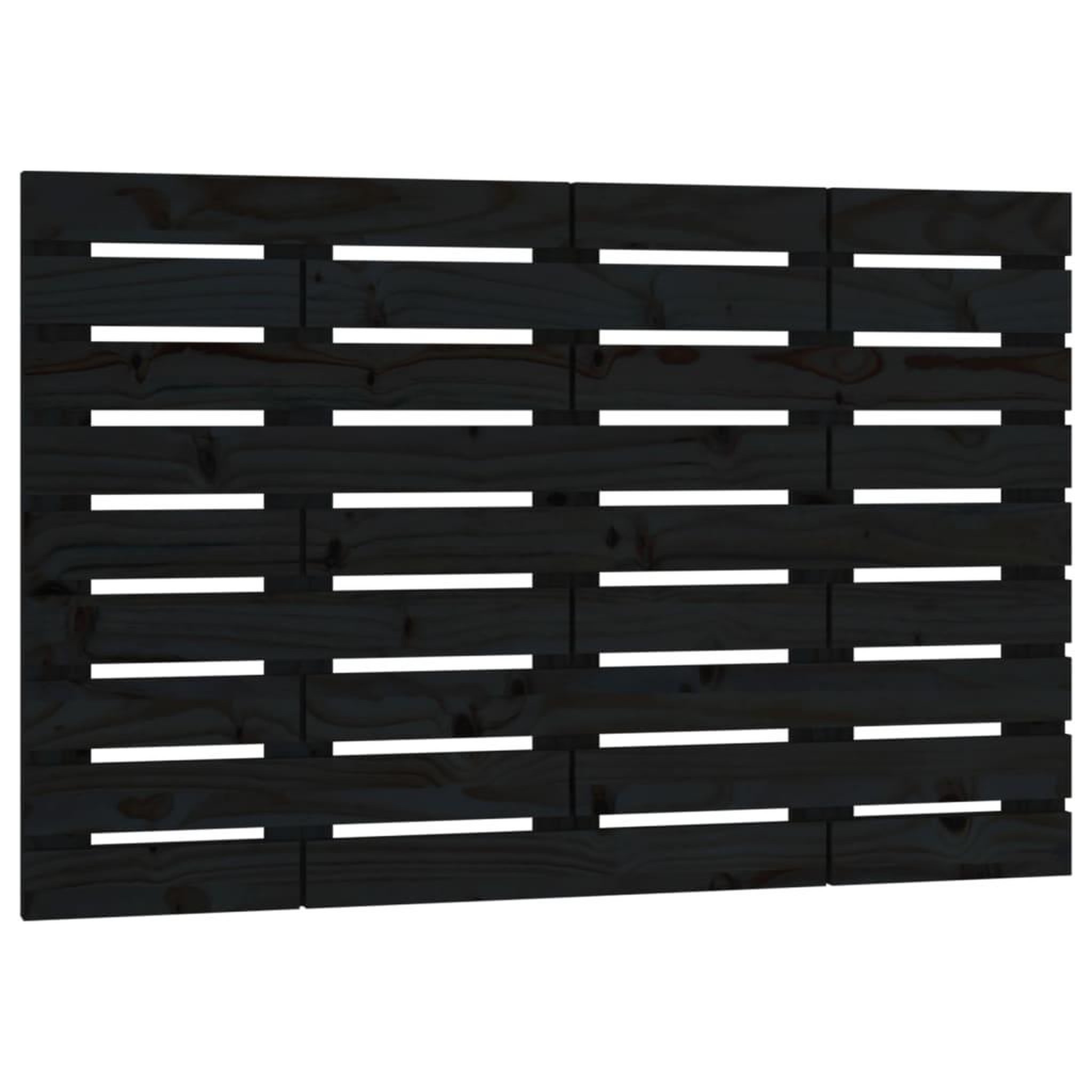 Voir la diapositive 2 : VIDAXL Tete de lit murale Noir 81x3x63 cm Bois massif de pin