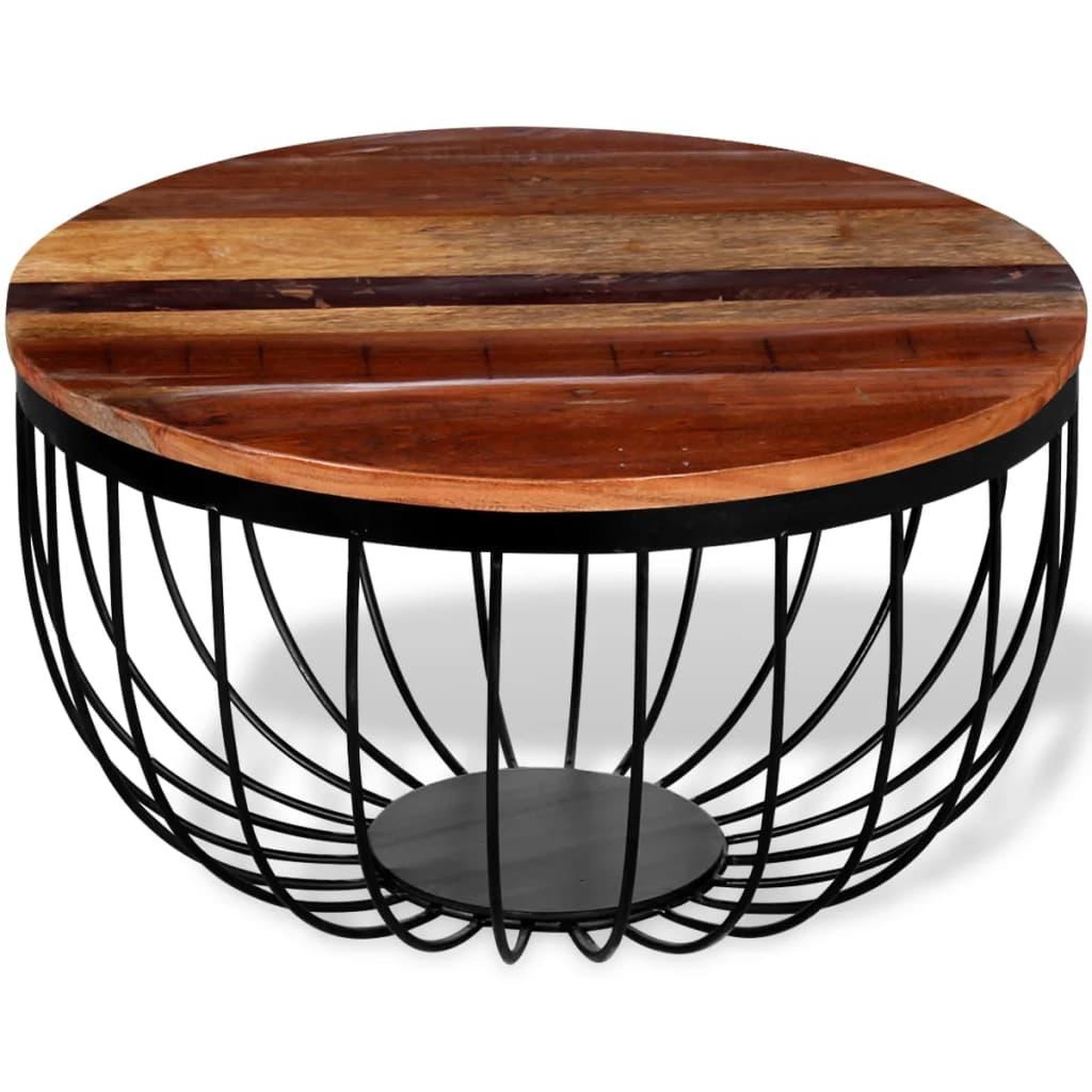 Voir la diapositive 3 : VIDAXL Table basse bois de recuperation massif