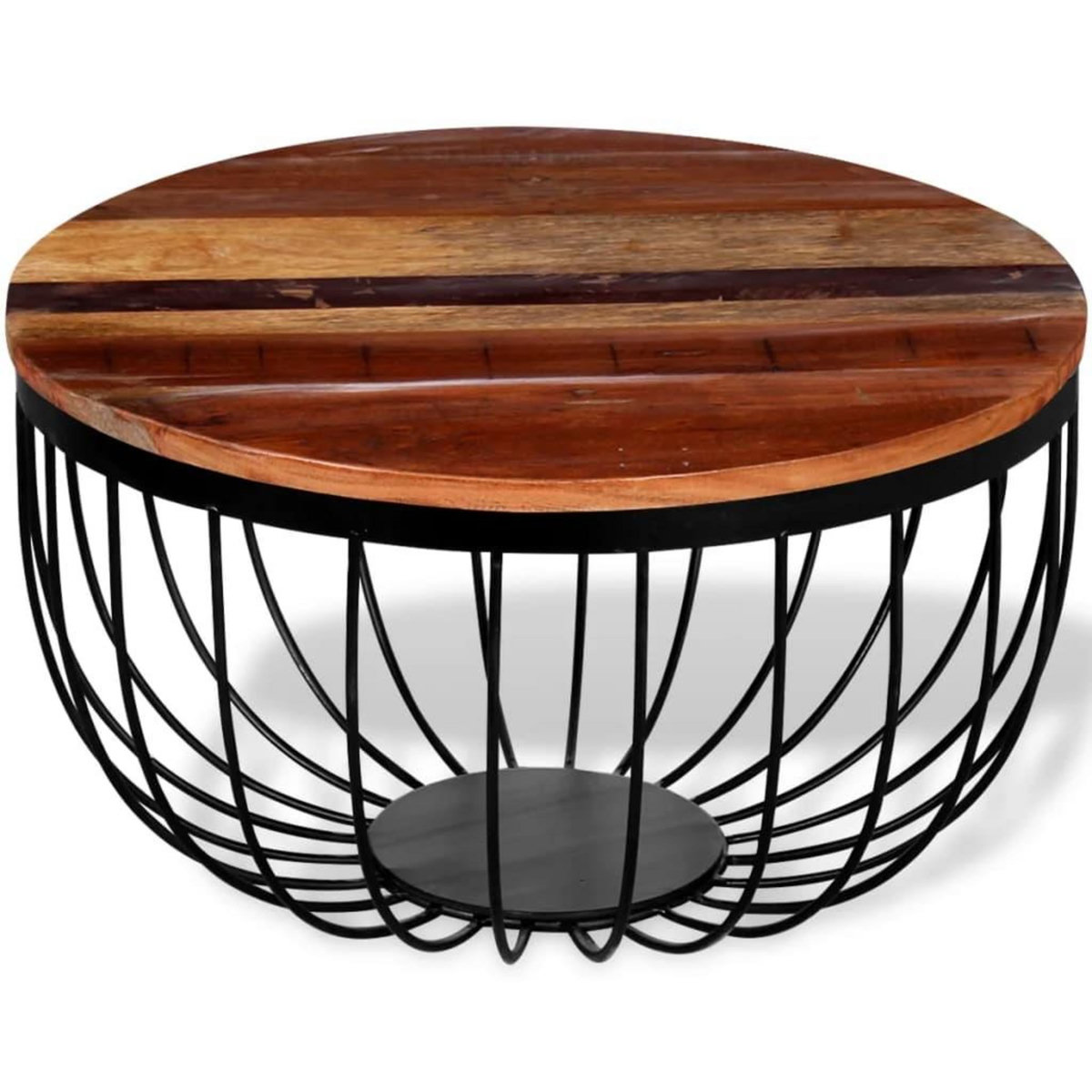 VIDAXL Table basse Bois de recuperation massif