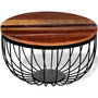 Voir la diapositive 3 : VIDAXL Table basse Bois de recuperation massif