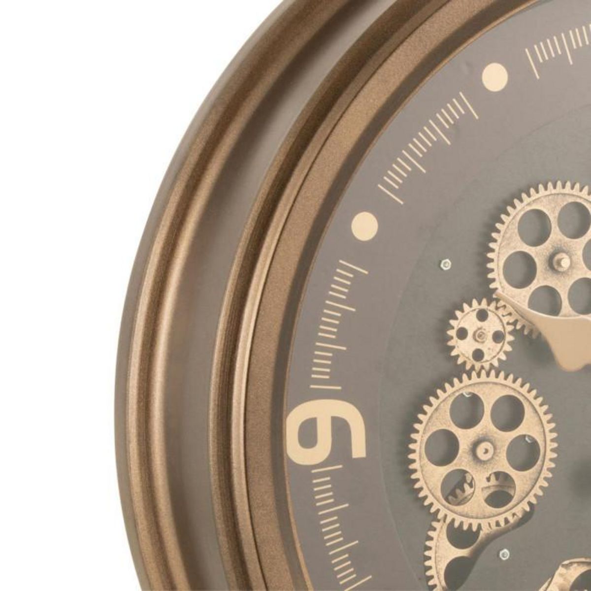 Paris Prix Horloge Murale Rétro  Mécanisme  52cm Marron