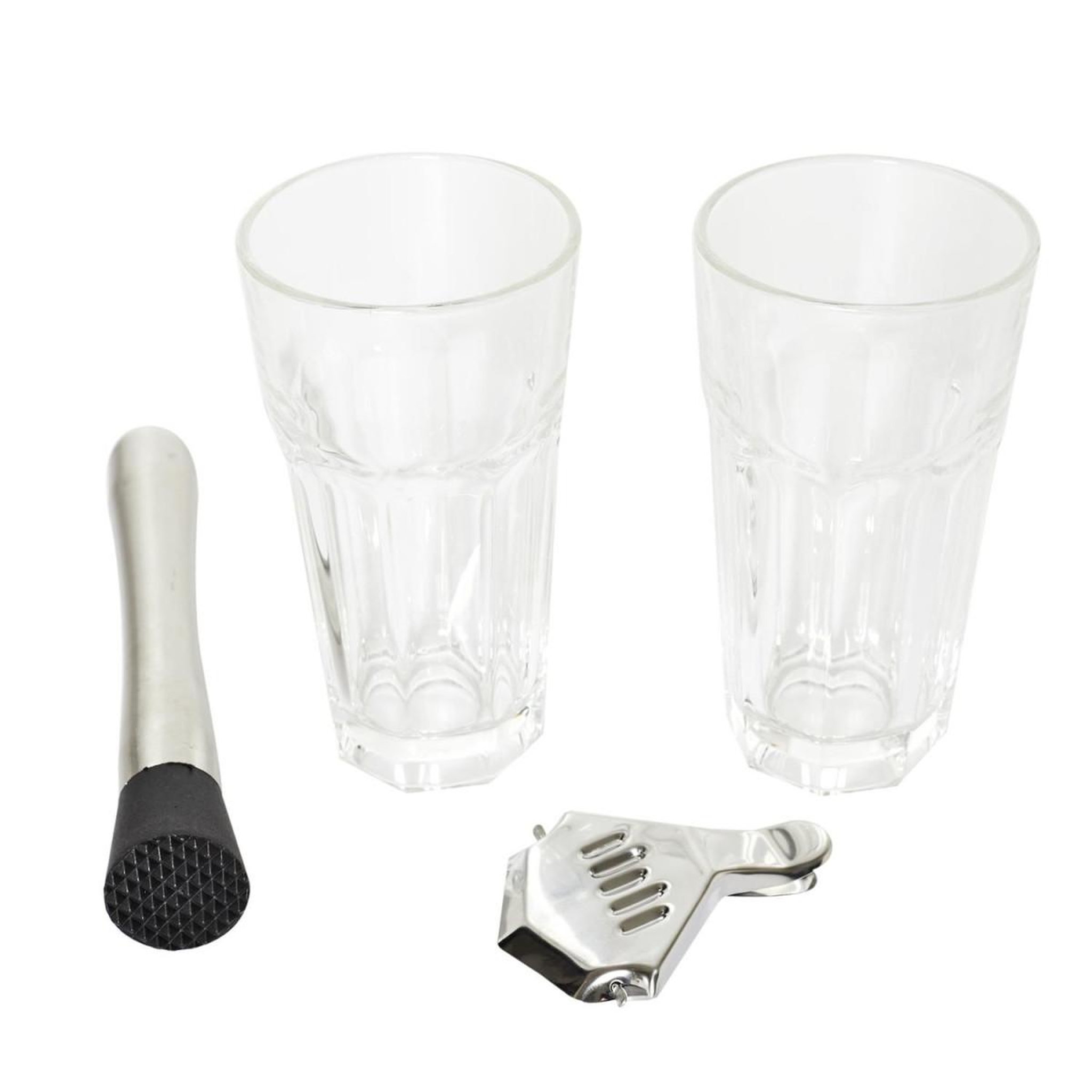 Voir la diapositive 2 : COOK CONCEPT Coffret mojito  4 accessoires  370ml transparent