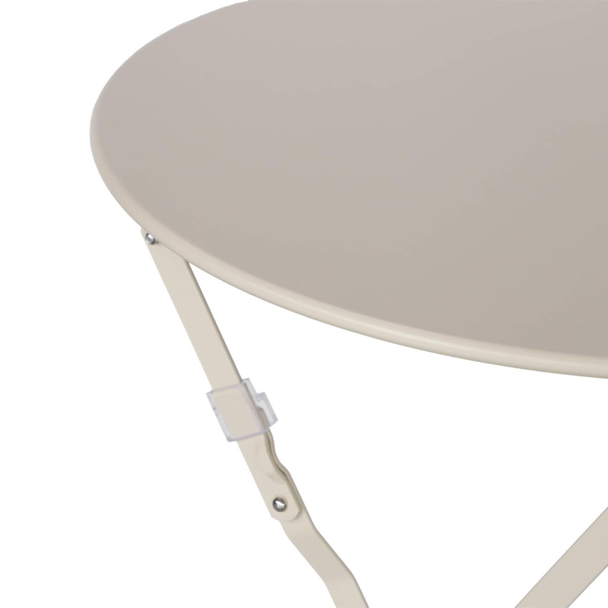 SWEEEK Table de jardin bistrot pliable - Emilia ronde - Table ronde Ø60cm en acier thermolaqué