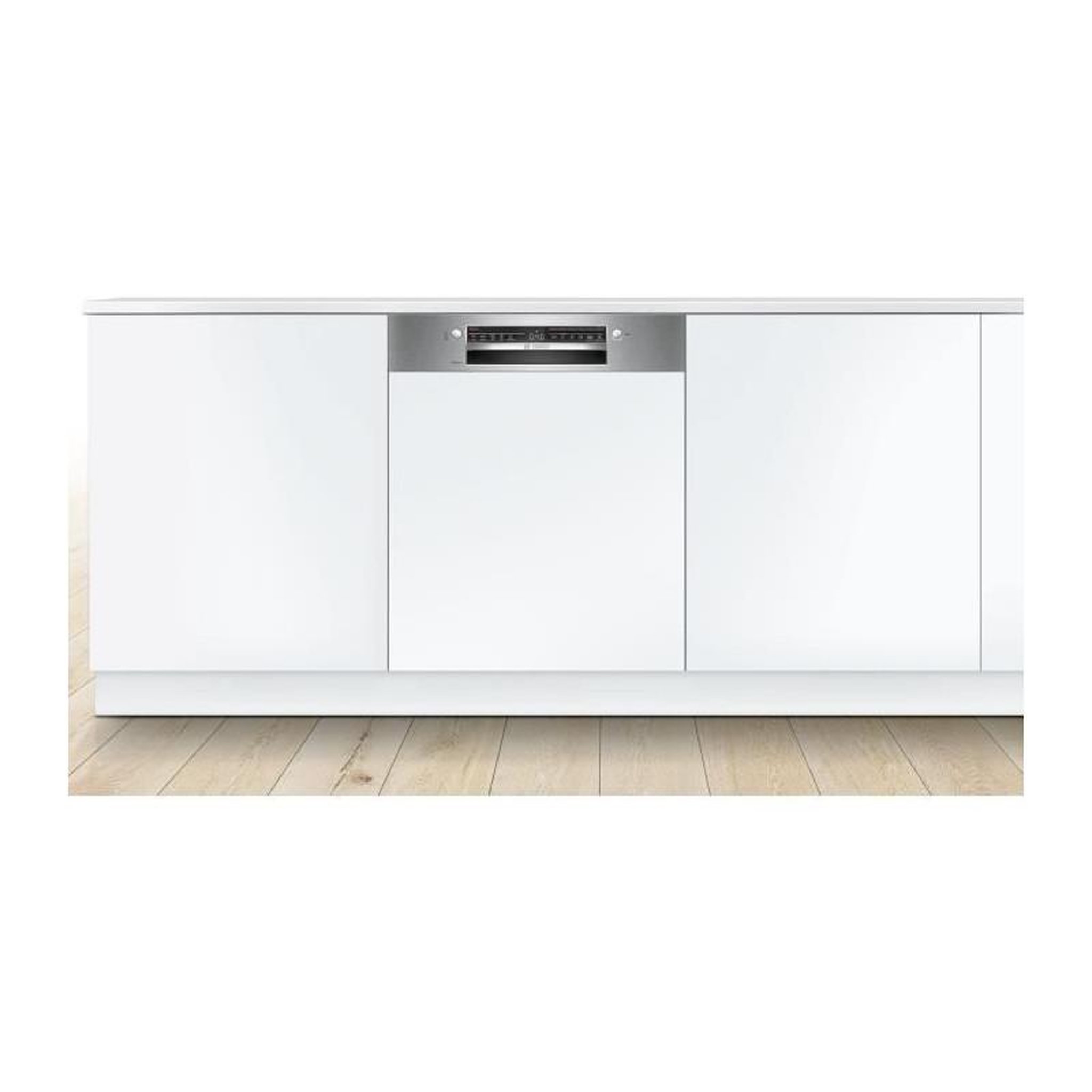 Voir la diapositive 2 : BOSCH Lave-vaisselle 60cm 13couverts 46db intégrable avec bandeau acier brossé - SMI2HTS02E