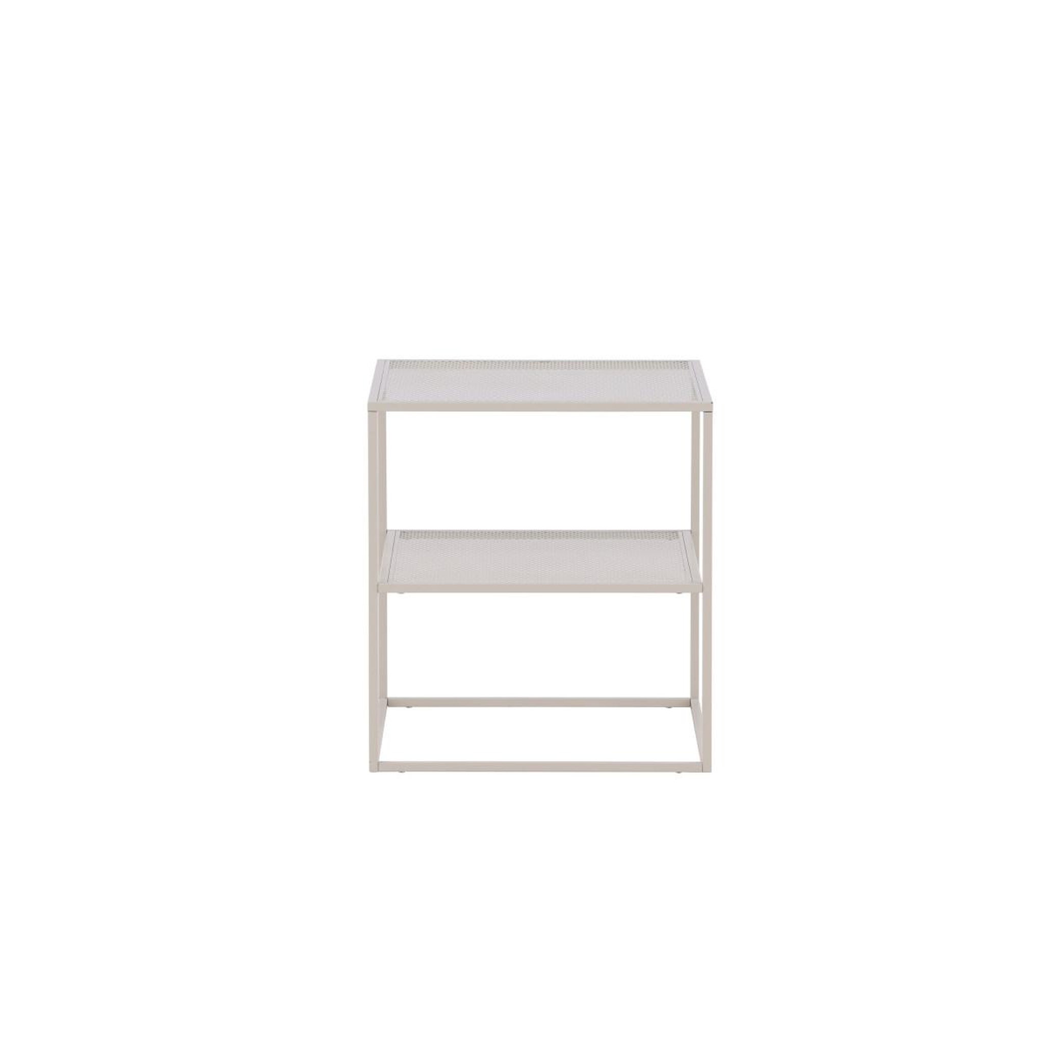 Voir la diapositive 2 : Paris Prix Table d'appoint avec étagère  netz  60cm beige