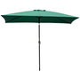 Voir la diapositive 1 : OUTSUNNY Parasol inclinable rectangulaire métal polyester haute densité 2,95L x 1,95l x 2,4H m vert