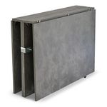 Paris Prix Table Console Extensible Effet Béton Ciré  Troy  100-300cm Gris