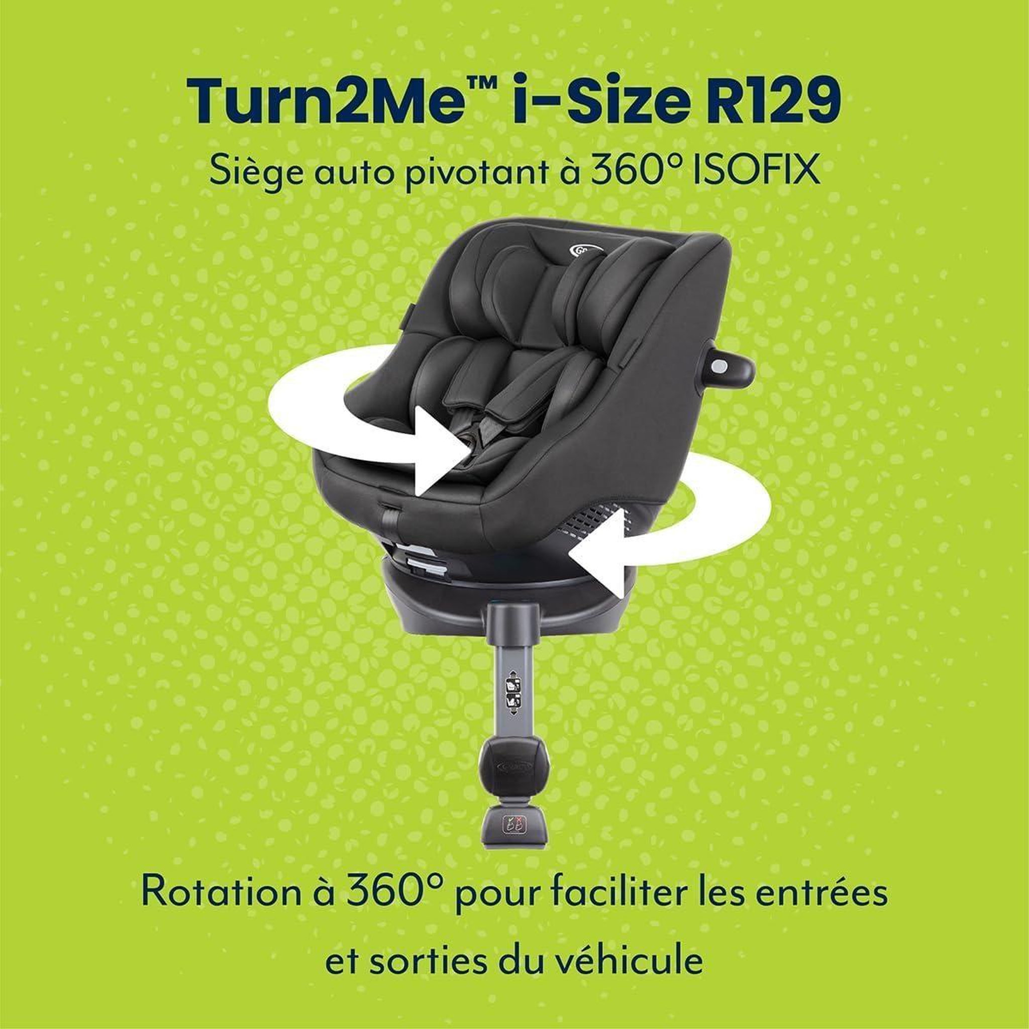 Voir la diapositive 3 : GRACO Turn2me siège-auto pivotant midnight