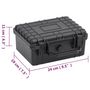 Voir la diapositive 6 : VIDAXL Valise de vol portable Noir 24x19x11 cm PP